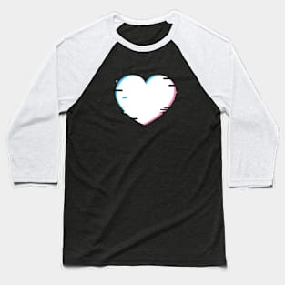 Glitch Heart Baseball T-Shirt